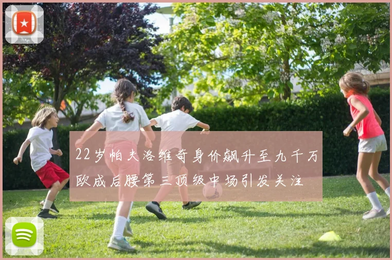22岁帕夫洛维奇身价飙升至九千万欧成后腰第三顶级中场引发关注